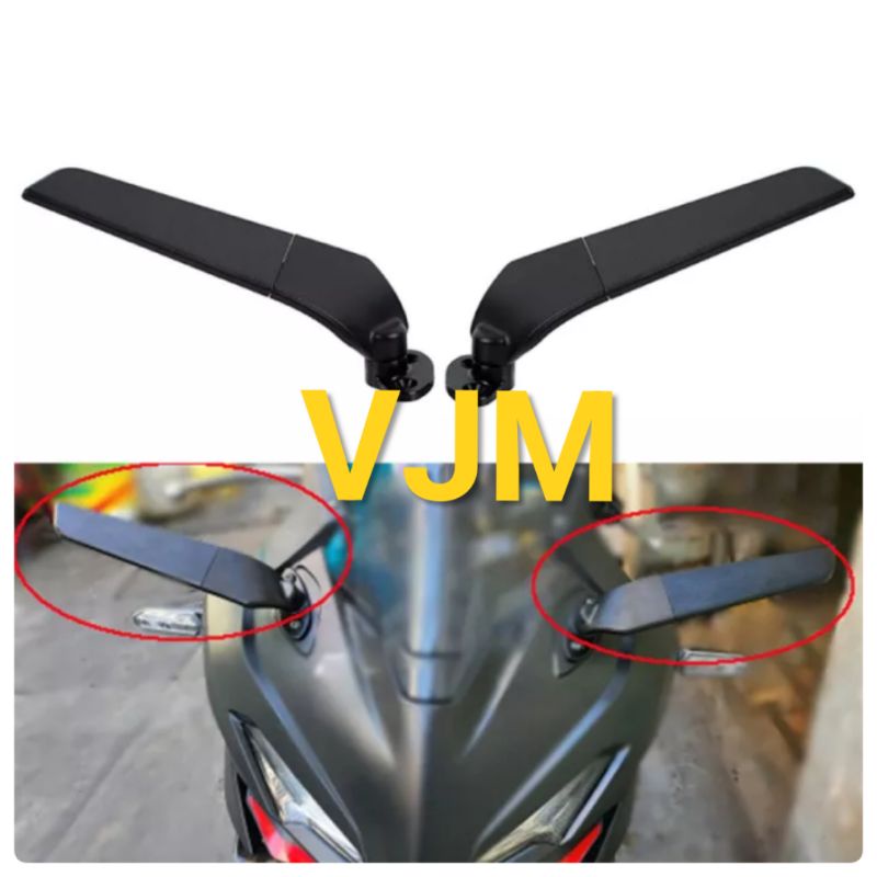 Spion winglet Rizoma/ No name Gsx Ninja 250 Fi Yamaha R15 R25 CBR 150/250 / Spion Fairing winglet New Edition 360 derajat