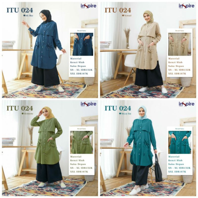 TUNIK INSPIRE NIBRAS ITU 024 ITU 24 ITU024 ITU24 TERBARU