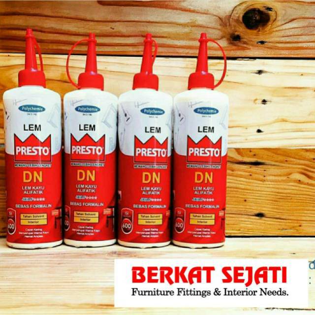 Lem Presto DN Lem Kayu Interior *BEST SELLER ALIFATIK WOOD GLUE 600 GR