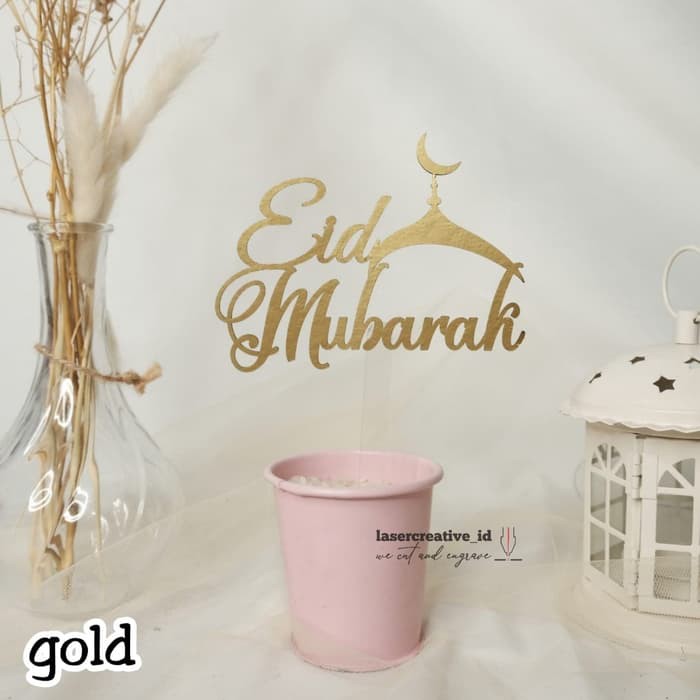 Eid Mubarak Cake Topper Ekonomis