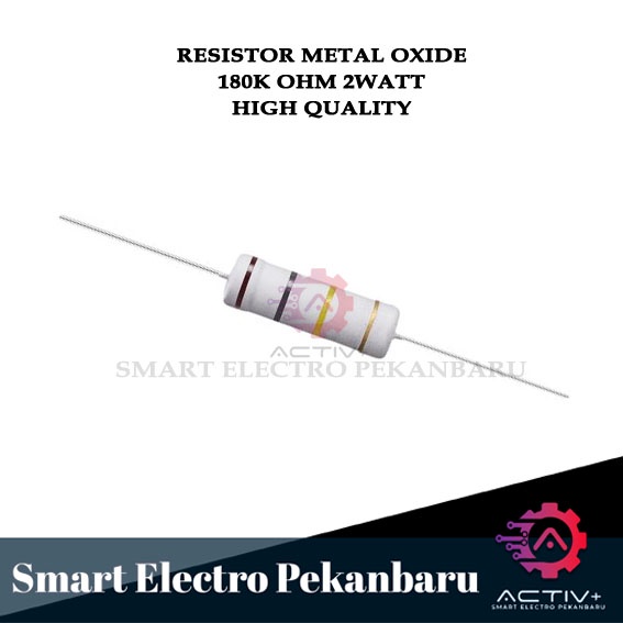 ORIGINAL RESISTOR 180K 2W Metal Oxide 5% 180000 OHM 2 WATT 180 K 2 W RESISTOR 2WATT 180 KOHM 180KOHM
