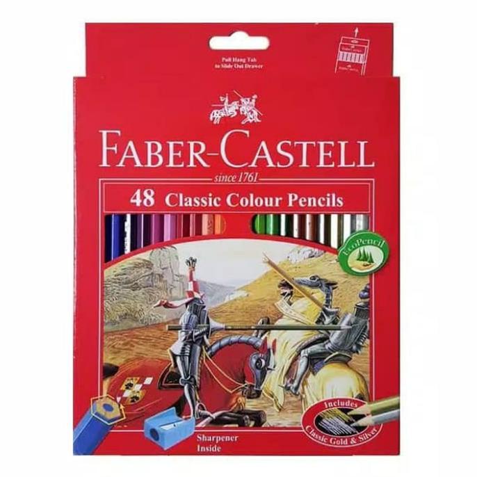

(BISA COD) Pensil warna classic color Faber castell 48 warna GRATIS ONGKIR Kode 387