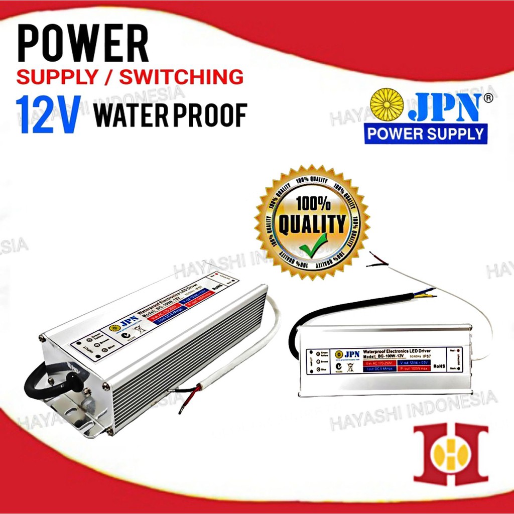 Adaptor Power Switching Supply 12V DC 8A 17A 20A Waterproof CCTV LED