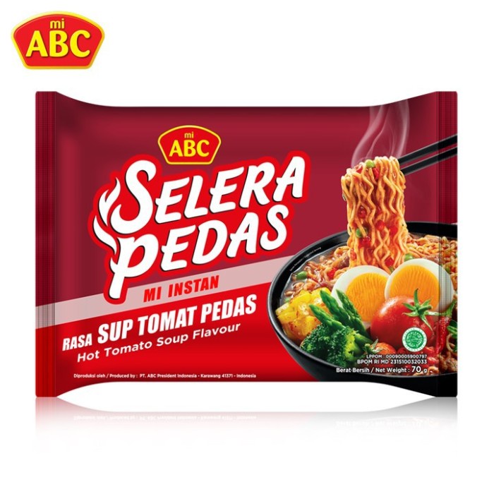 

Mie ABC Tomat Pedas