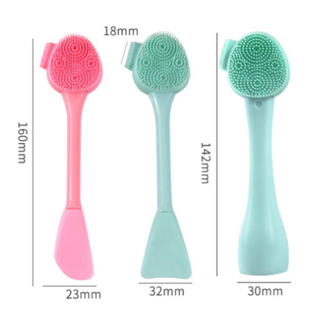 R-flower Facial Cleaning Brush Head Masker Multi Style Dua Sisi