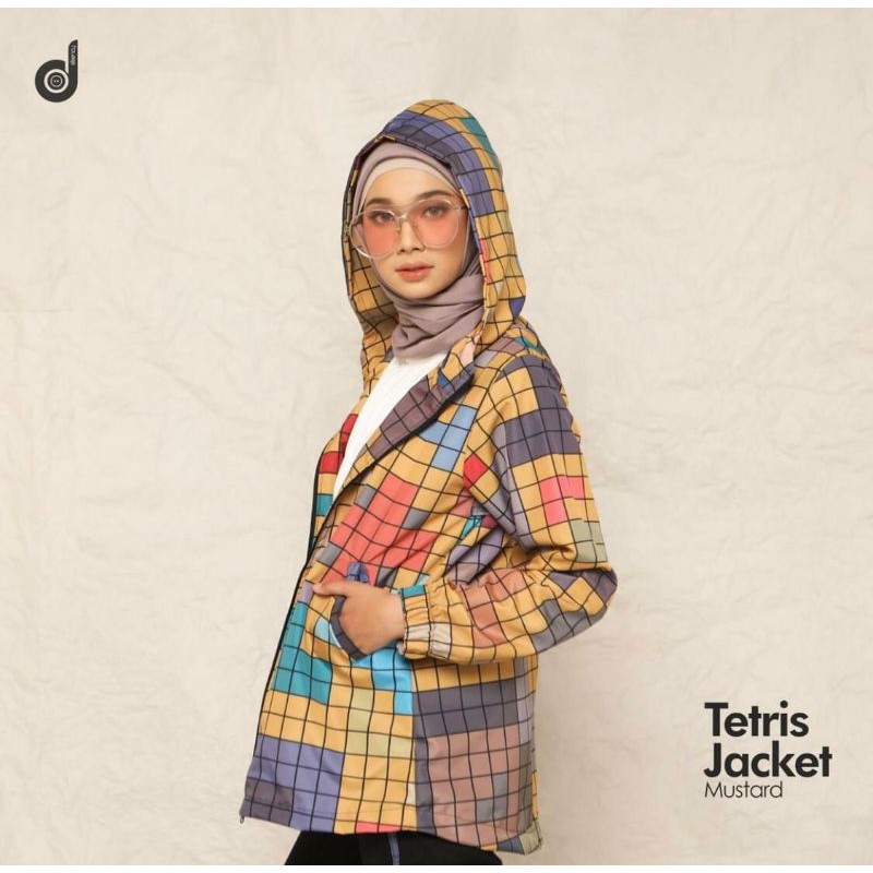 DEENAY TETRIS JACKET MUSTARD