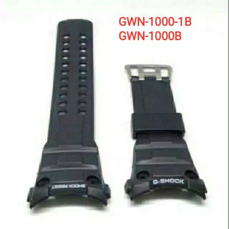 TALI STRAP JAM TANGAN CASIO G SHOCK GWN-1000-1B / GWN1000-1B / GWN 1000-1B RUBBER STRAP TALI GSHOCK