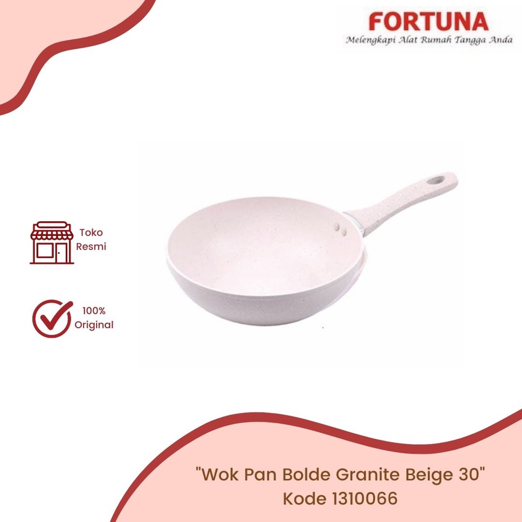 Wok Pan Bolde Granite Beige 30