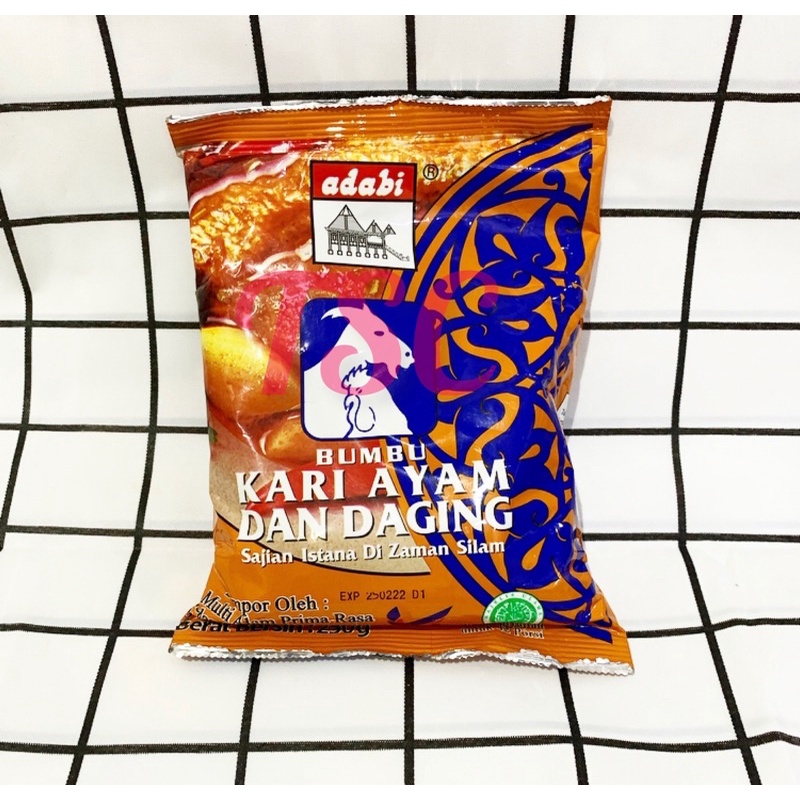 

Adabi Kari Ayam dan Daging malaysia ADABI Bumbu Kari Ayam dan Daging 250gr