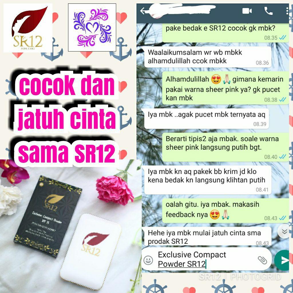 BEDAK NATURAL DAN PINK SR12 / BEDAK PADAT TAHAN LAMA / BEDAK ANTI LUNTUR / SPF MENGANDUNG FOUNDATION-8