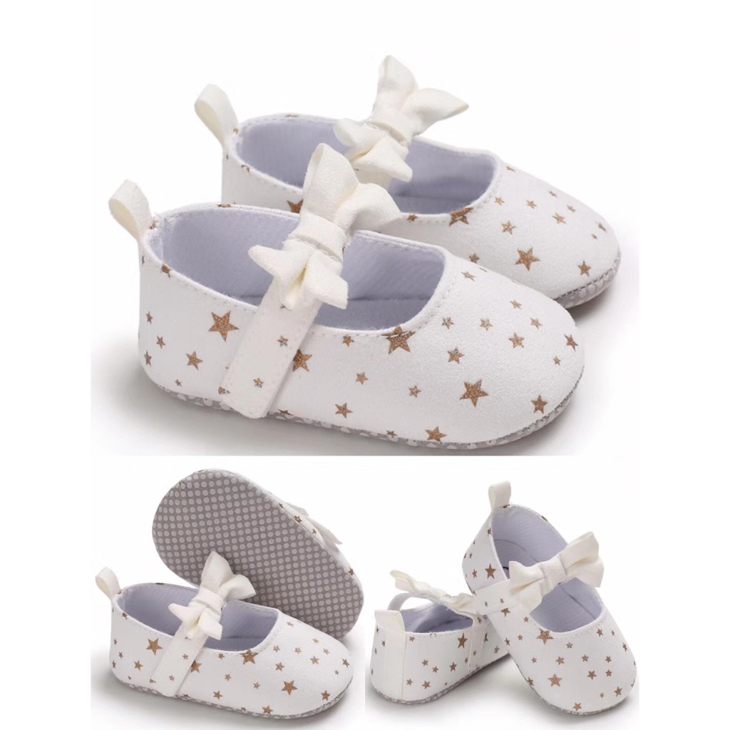 SALE 6.6 LittleAaron CUCI GUDANG B190 STAR Sepatu prewalker bayi dan anak perempuan newborn 3-18 bulan Sport Termurah Sendal Bayi Anak Cewek Cowok
