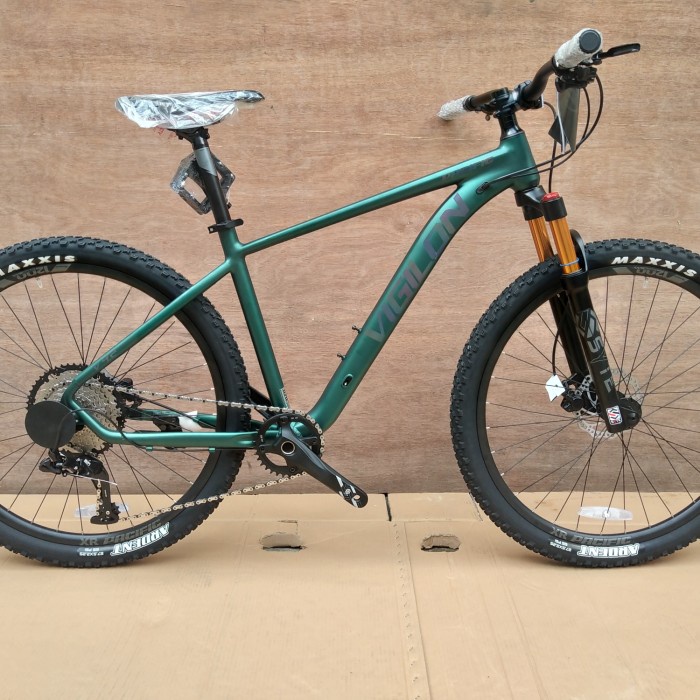 Sepeda Gunung MTB 27.5 Inch Pacific Vigilon 4.2 New Alloy Carbon 12 Sp - Green