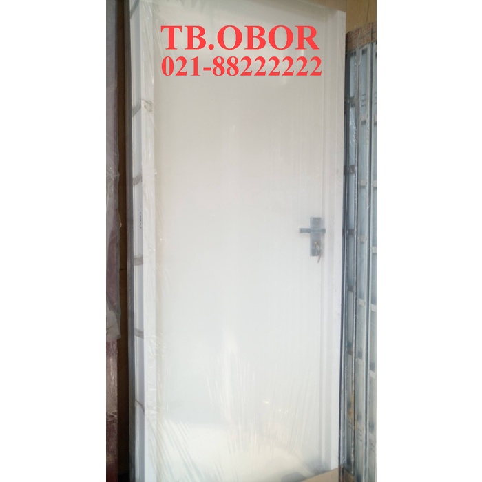 Pintu Pvc - Pintu Kamar Mandi Pvc Lux Jumbo Putih