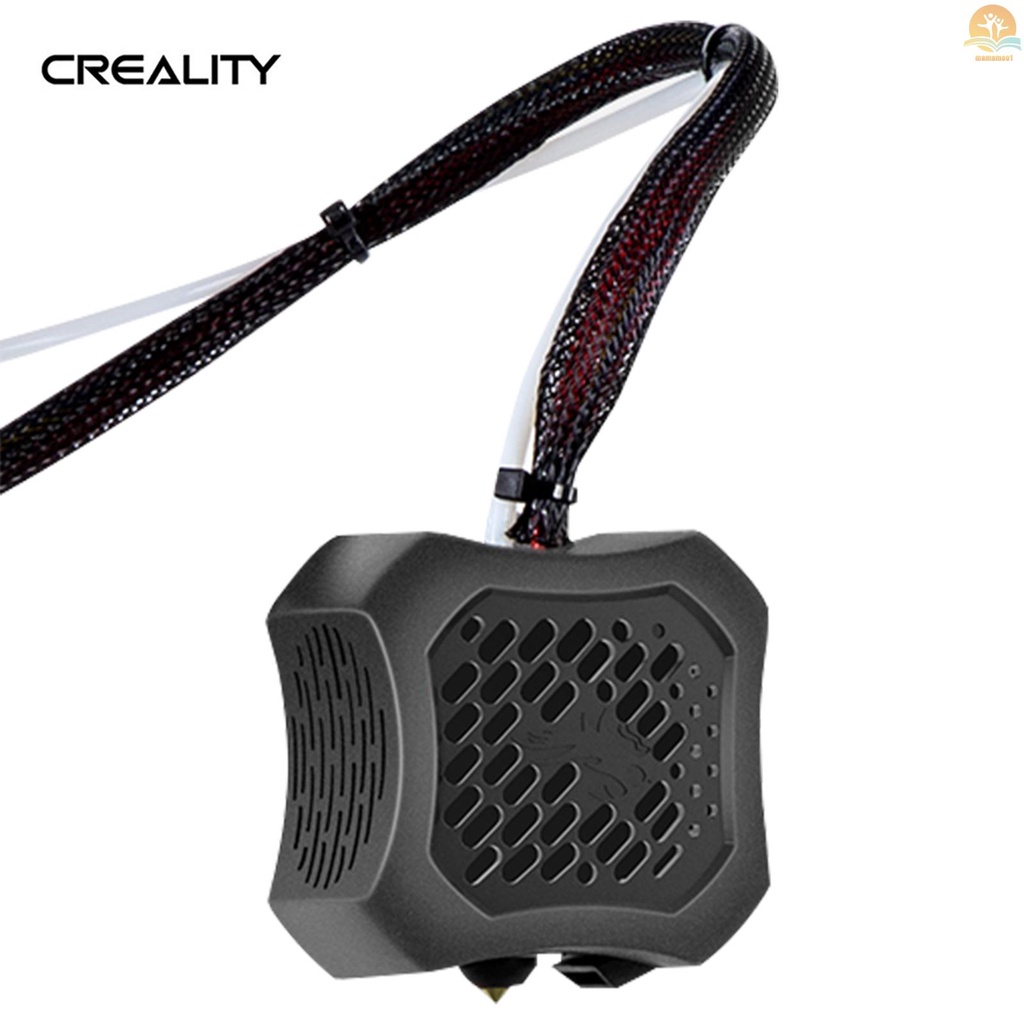 Original Creality Assembled Full Extruder Hotend Kit Double Cooling Fan with 0.4mm Nozzle Aluminum Heating Block 100K Ohm Thermistor 24V Compatible with Creality Ender-3 V2 3D Printer