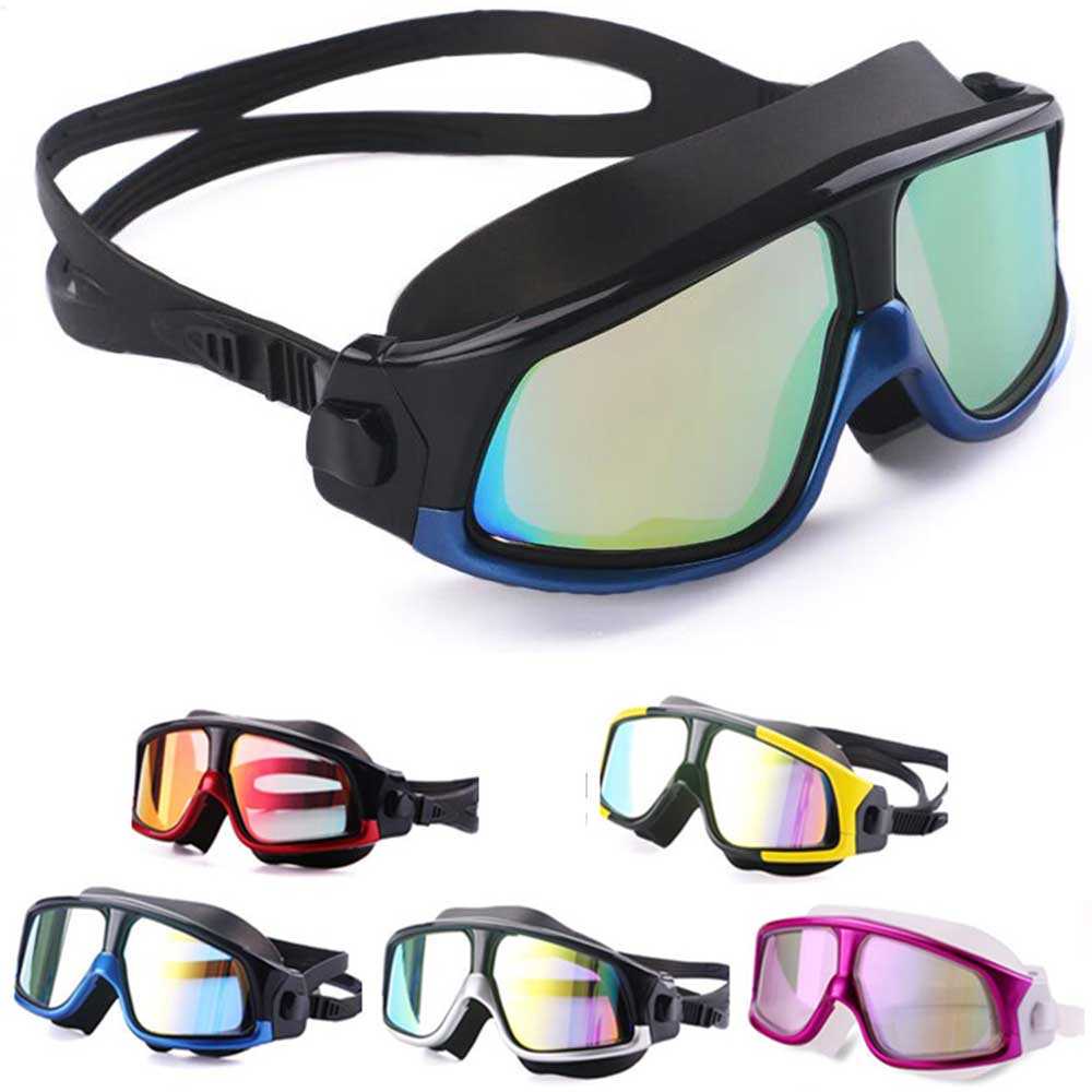 Kacamata Renang Diving Snorkling Large Frame Anti Fog UV / Kacamata Renang Dewasa Pria Wanita Speed / Kacamata Diving Snorkeling Full Bahan Kaca Pro Simple Ringan Swiming Googles Anti Radiasi / Kacamata Selam Ori Anti Kabur Kabut Embun Murah