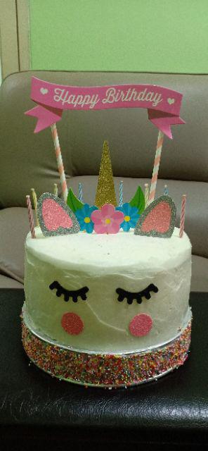 Topper Cake Little Pony Unicorn Hiasan Kuda Poni Tusuk Kue Ulang Tahun