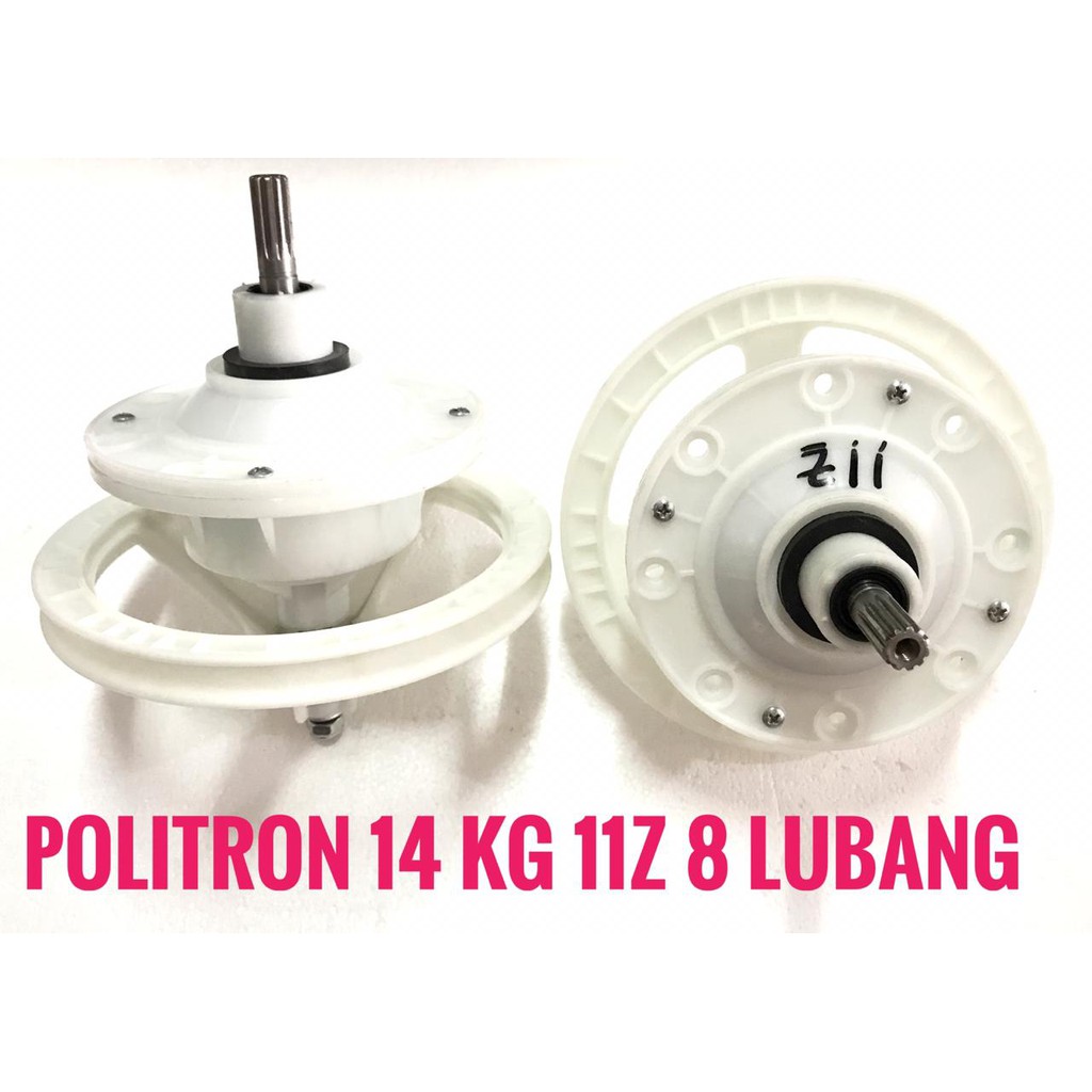 GEARBOX GEAR BOX MESIN CUCI POLYTRON DENPOO PWM-1401 14kg Lubang 8 AS GIGI 11