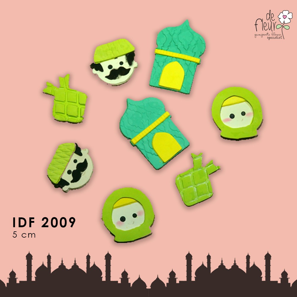 

Gumpaste hiasan kue Idul fitri IDF 2009