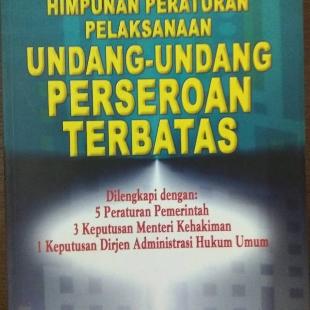 

Buku UNDANG UNDANG PERSEROAN TERBATAS.