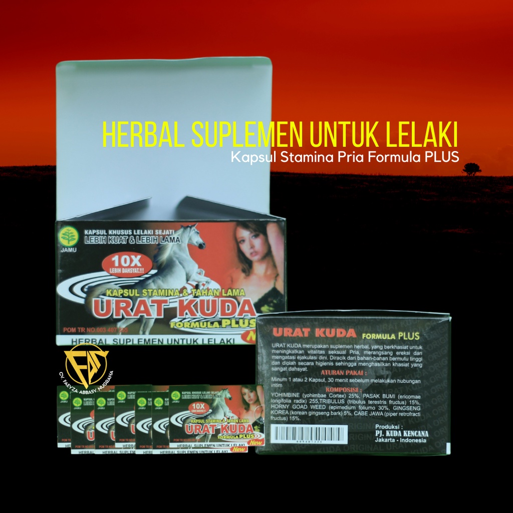 urat kuda 10x original kapsul 100% ASLI!!