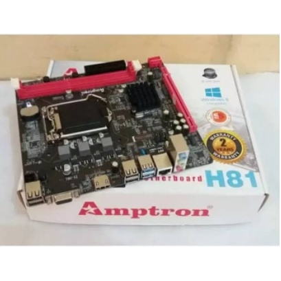 Motherboard Amptron Intel H81 (LGA1150, Intel H81, DDR3)