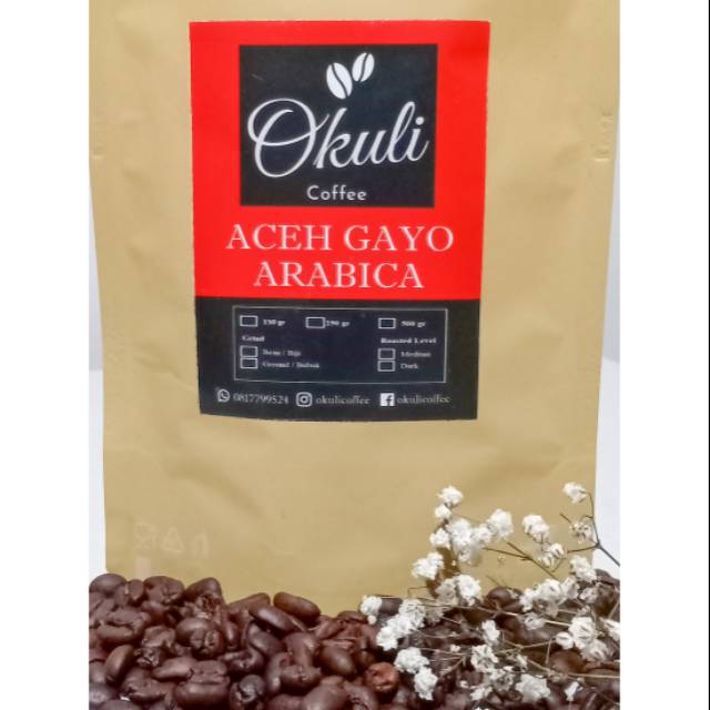 

Kopi Arabica Aceh Gayo (BUBUK)/ 250g 500g KOPI OKULI