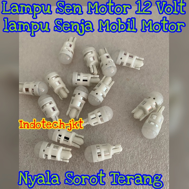 Lampu Senja Sein Motor Mobil T10 Lumens Buat Mobil Motor 12 Volt