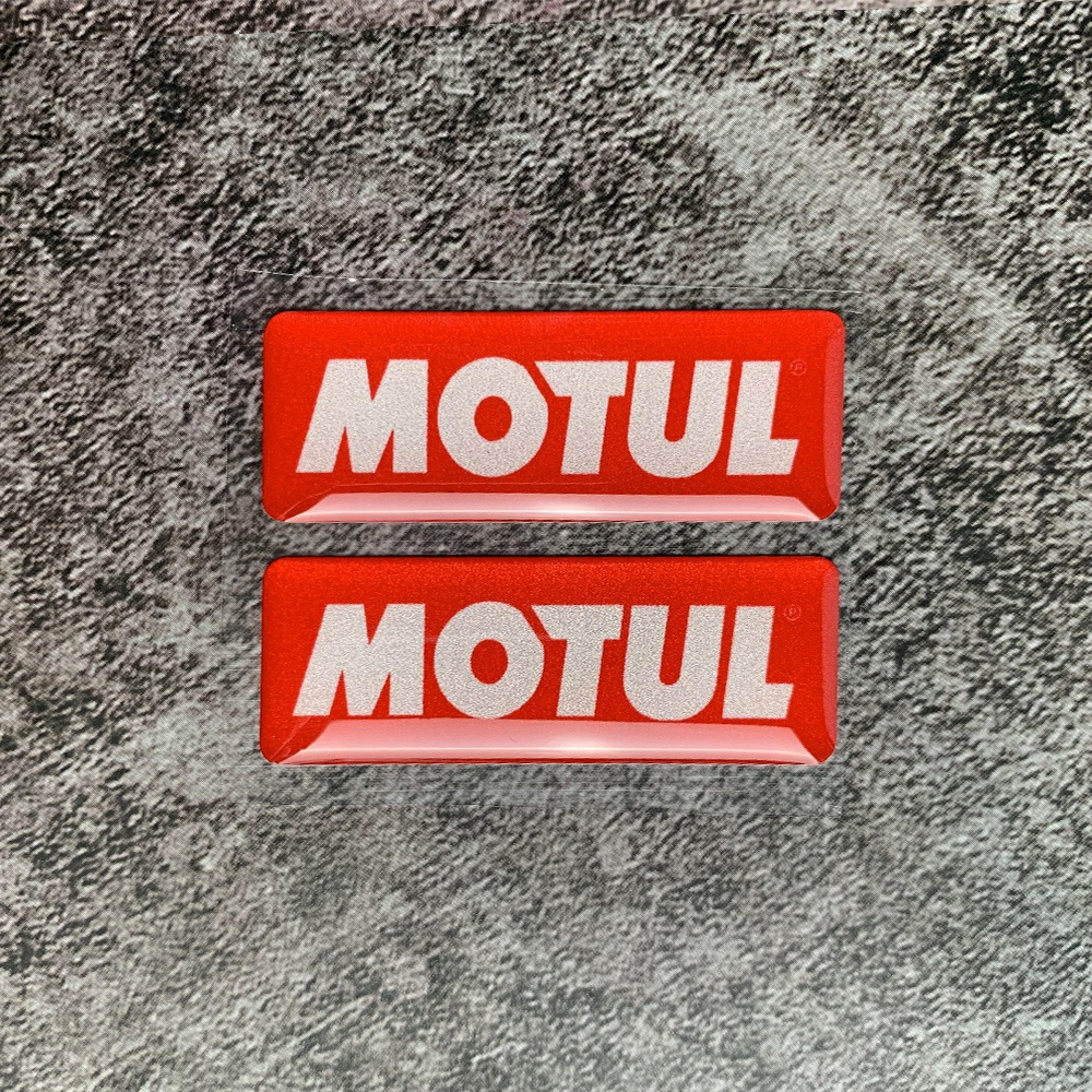 Stiker Reflektif Motif Logo MOTUL Untuk Helm Motor