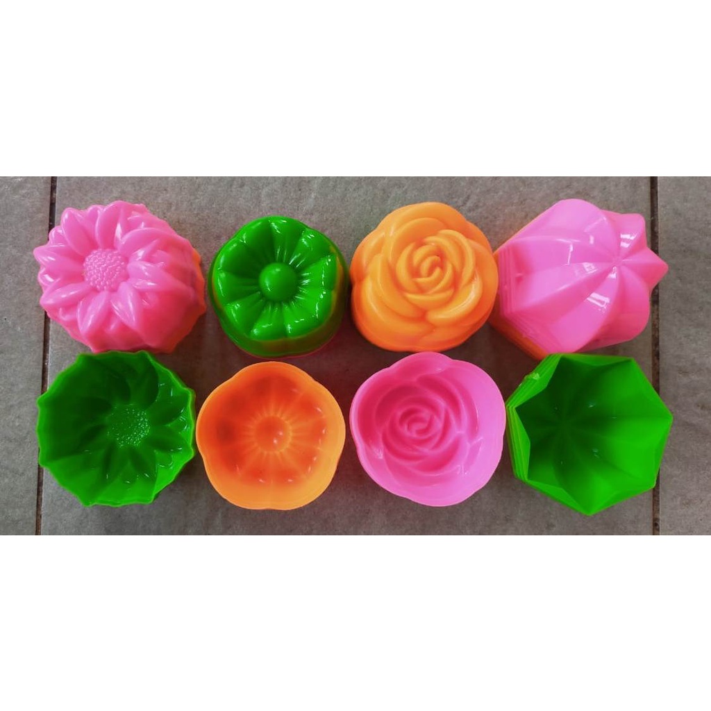 48 PCS CETAKAN BOLU KUKUS / CETAKAN BOLU KUKUS/ CETAKAN PUDING / CETAKAN SAKURA, CETAKAN BELIMBING, 