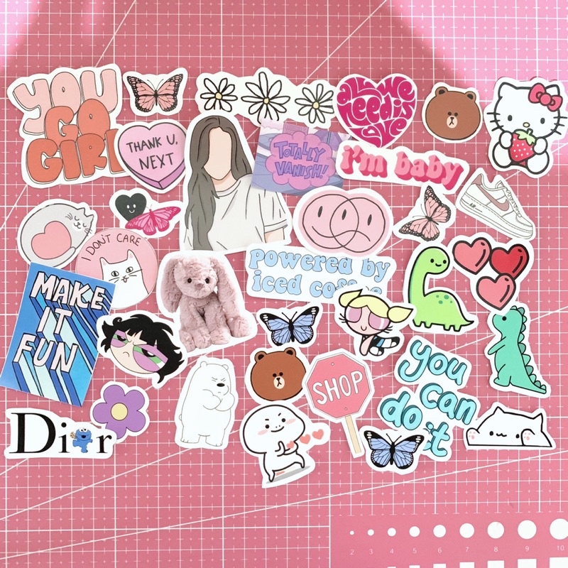

STICKER AESTHETIC GO GIRL PACK | STICKER TUMBLR LAPTOP | STICKER AESTHETIC | STICKER HP JURNAL