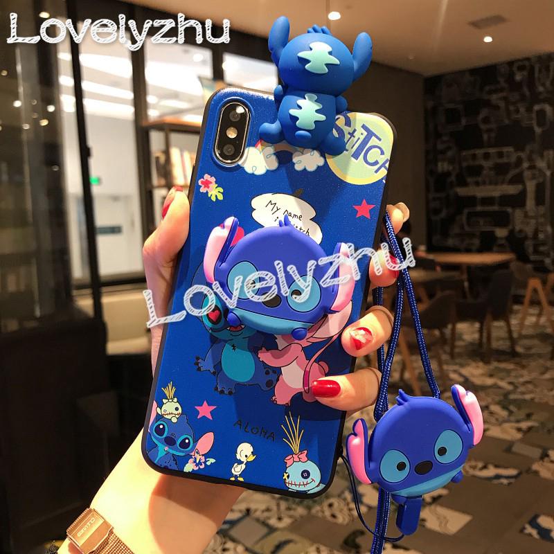 Case HP dengan Lanyard Gambar Hati untuk oppo Realme C11 A52 A92 A5 A9