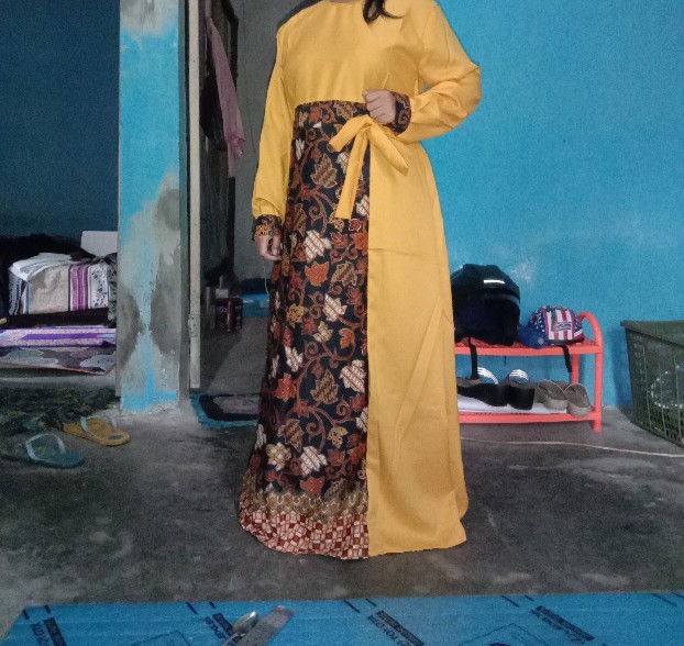 Pcs Couple Sabiya Batik Pasangan Kemeja Dan Gamis Maxy 7warna