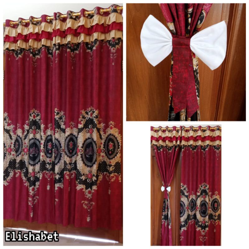 GORDEN SUSUN PITA  / GORDEN RUMBAI MINIMALIS / TIRAI JENDELA DAN PINTU