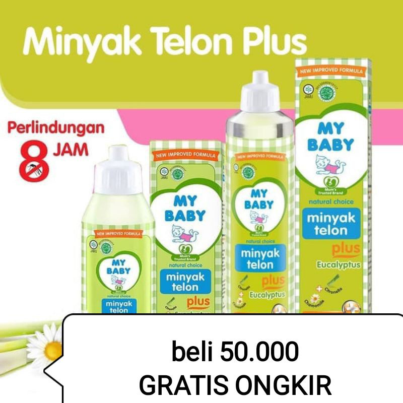 My Baby Minyak Telon Plus 8 Jam 60ml 90ml 150ml