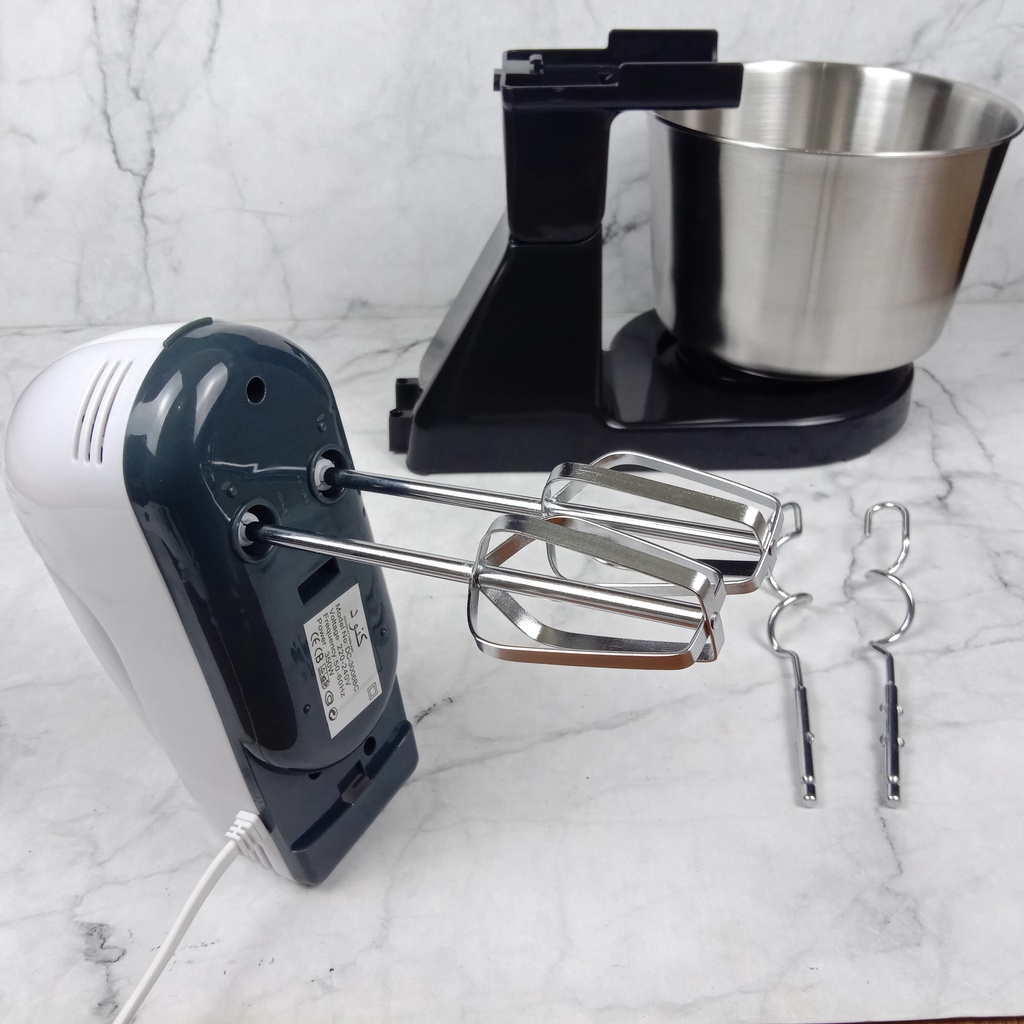 Hand Stand Mixer 7 Speed Kocokan Adonan Telur Elektrik Serbaguna