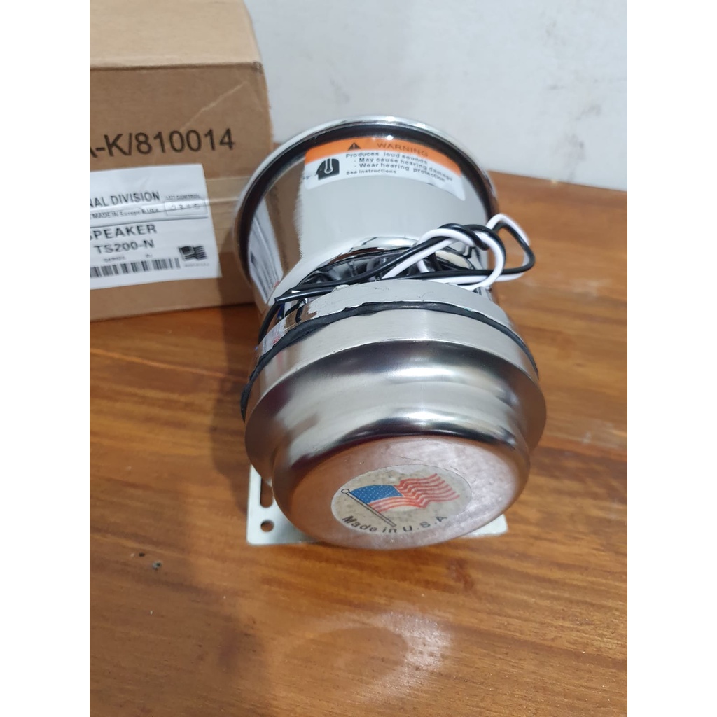 Toa Sirine Bulat Stainless Klakson speaker Toa Polisi 200 watt Stainles magnet besar SERINE Horn 200 100 w wat Federal signal spull 66 mm untuk SENKEN LANDUN WHELEN Patwal murni untuk Ambulance Paspamres Rescue