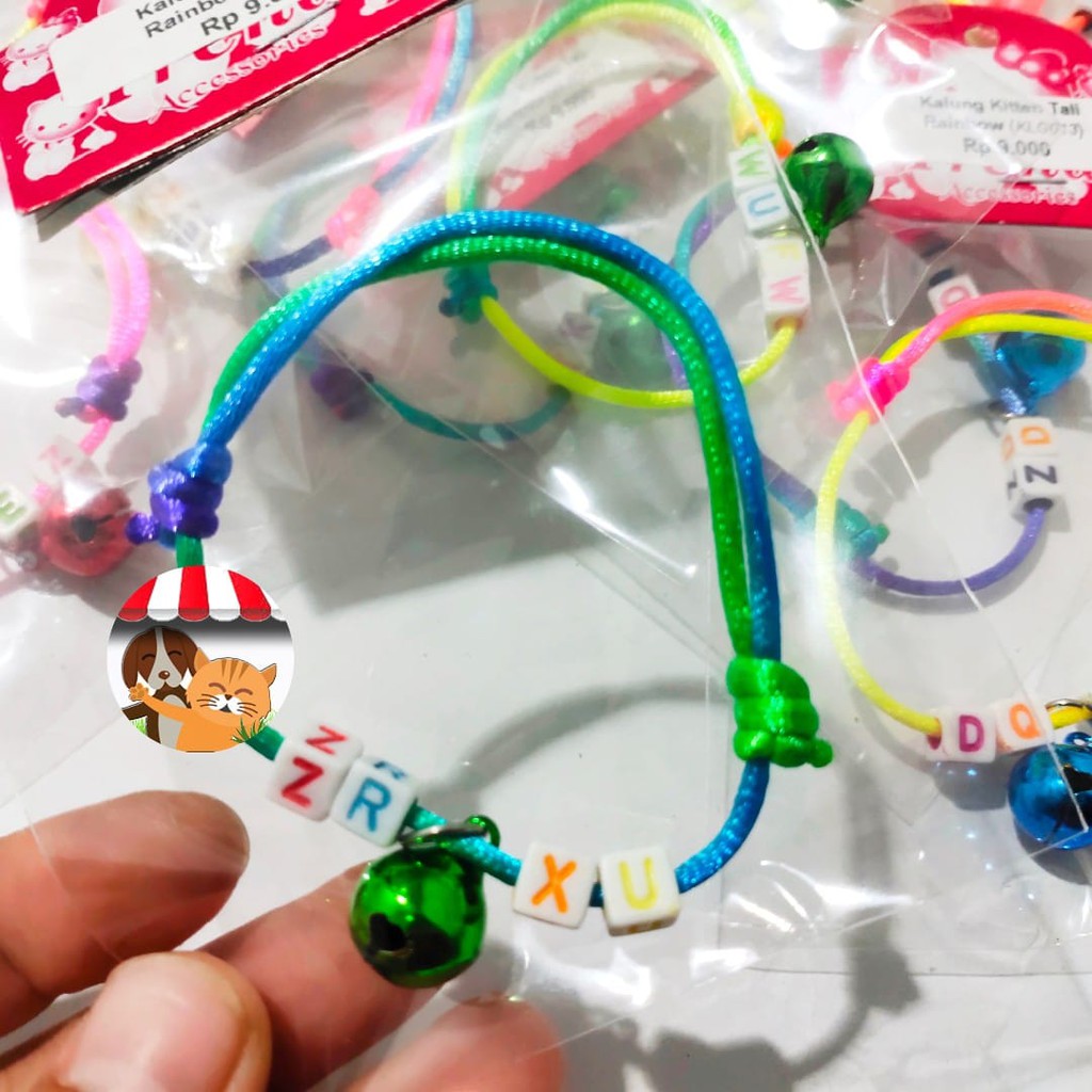 Kalung Kucing Lonceng Kalung Kucing Rainbow Kalung Anak Kucing Kitten