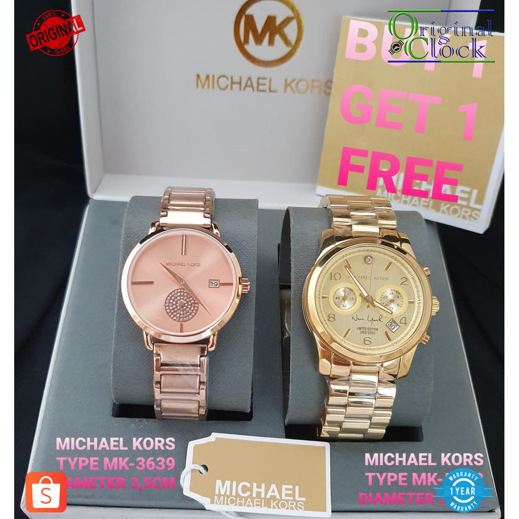 [ M1CHA3L K0RS ORIGINAL - GARANSI ] JAM TANGAN PRIA WANITA | RANTAI | KULIT | KARET | MURAH | ANALOG