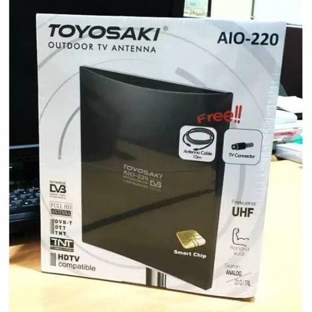 Antena TV Digital Luar Dalam AIO 220 Toyosaki