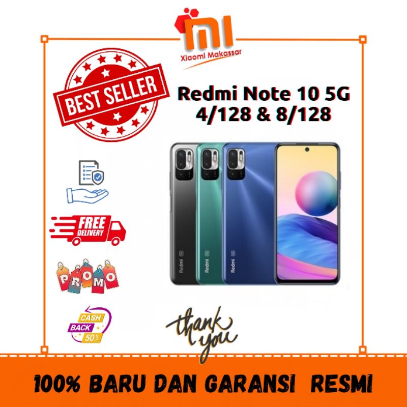 Redmi Note 10 5G 4/128 8/128 Garansi Resmi