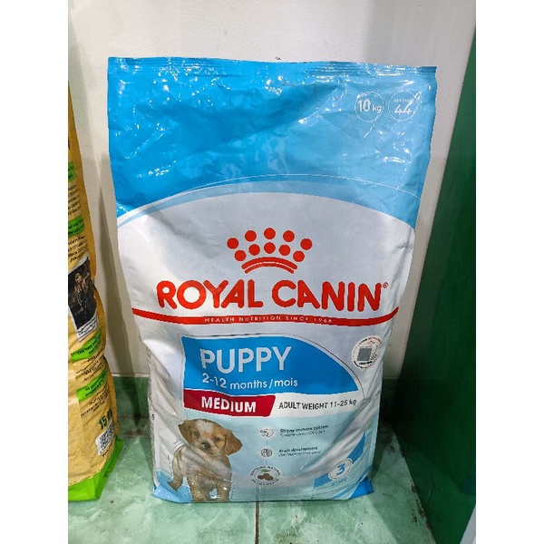 GRAB/GOJEK ROYAL CANIN DOG MEDIUM PUPPY 10KG FRESHPACK/ RC DOG MEDIUM PUPPY/ MAKANAN ANAK ANJING