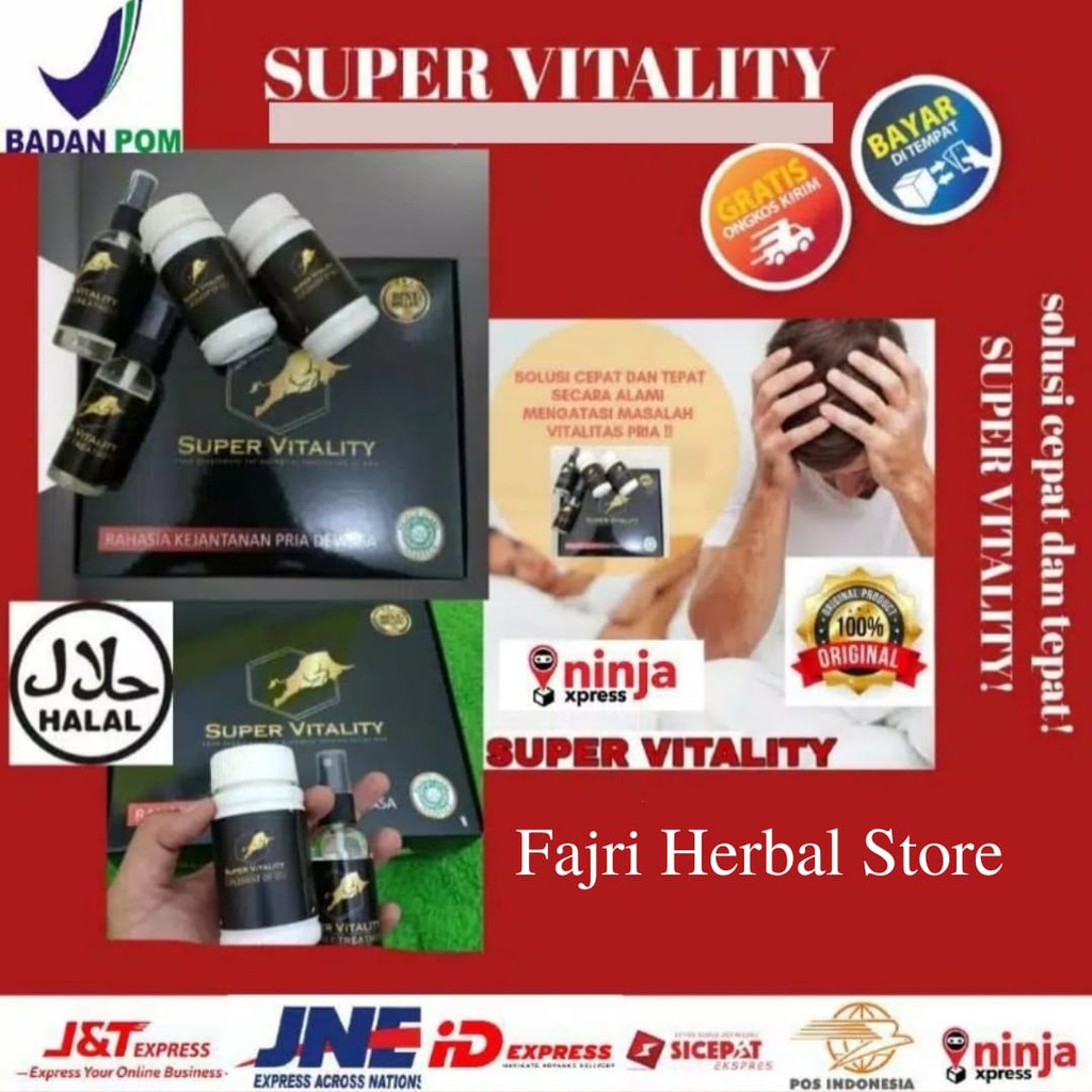 Obat Kuat Pria Pembesar Pennis Super Vitality Original Best Seller Stamina Pria Perkasa