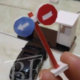 Miniatur Rambu Lalu Lintas Di Larang Masuk