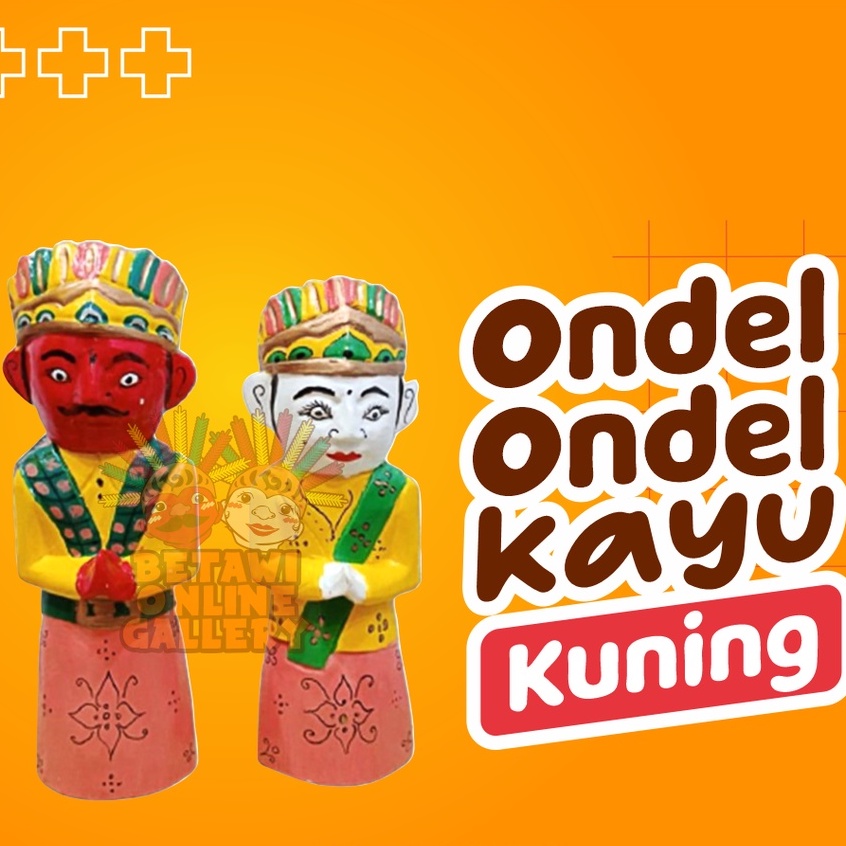 Pajangan Miniatur Ondel-ondel Kayu [SEPASANG]