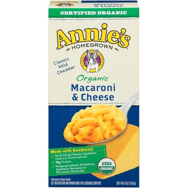 

Annie's ORGANIC Classic Instant Mac n Cheese Cheesy Snack Food Macaroni & Cheese Meal Elbow Pasta Mie Saus Keju Cheddar Yummy