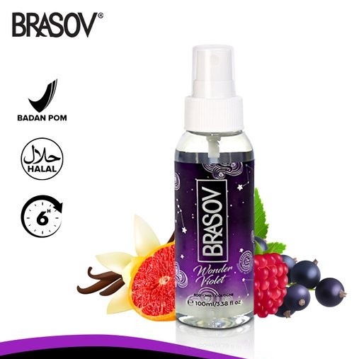 BRASOV Body Mist Spray Cologne Refreshing Fragrance 100mL (KIM)