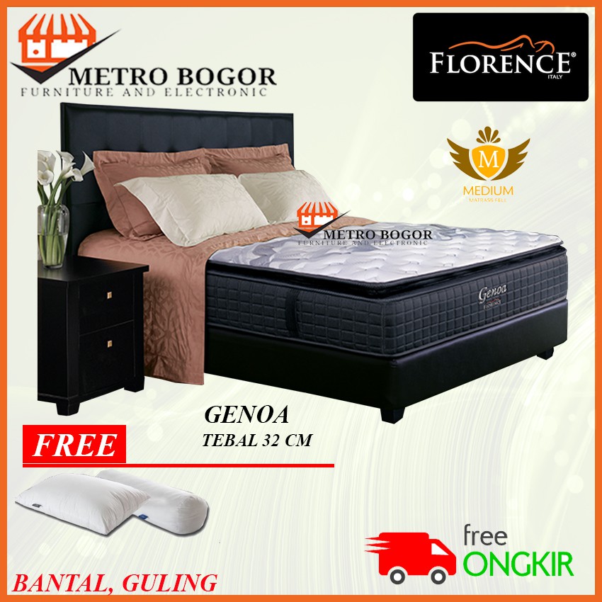 Kasur Spring bed Florence Genoa Full Set Spring bed matras