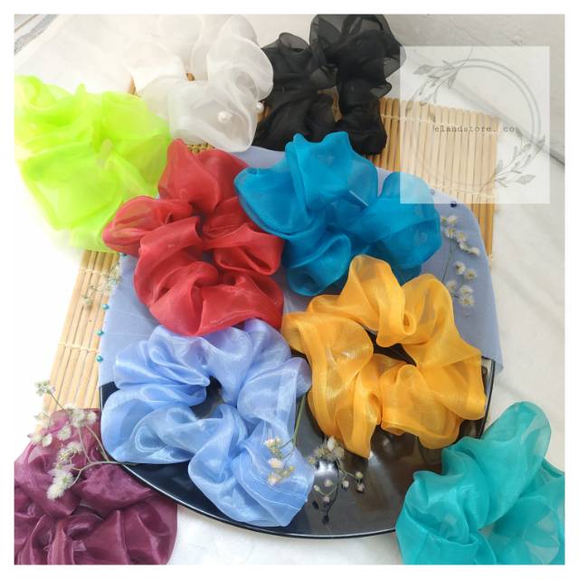 

Organdi scrunchies