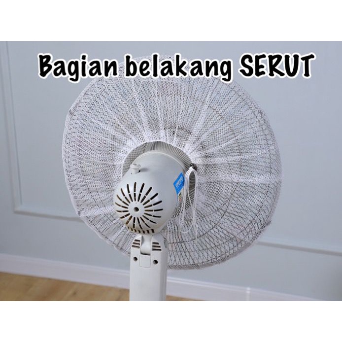 AS2002 Cover Sarung Kipas Angin Fan Cover Jaring Penutup Kipas Pelindung Debu Motif Bisa Dicuci