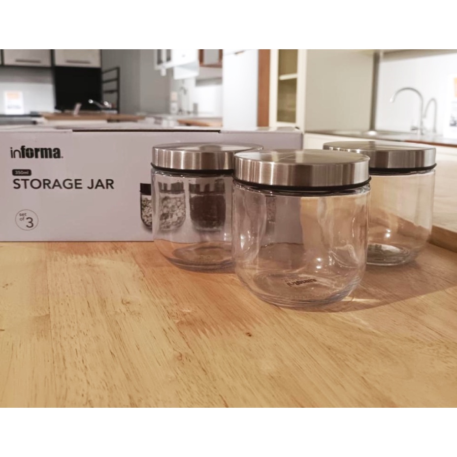 Toples kaca set 3 pcs INFORMA